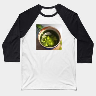 Matcha Green Tea Japanese Cup Baseball T-Shirt